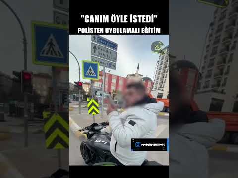 Motosikletliye Polisten Unutamayacağı Ders!  #motovlog