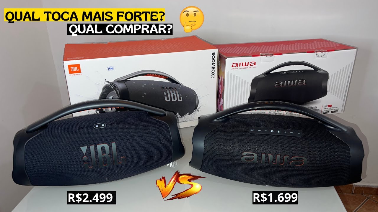 JBL Boombox3 VS AIWA BBS-01 - Which One Is Better? Audio Tests, Finish, Volume, Battery, Etc.