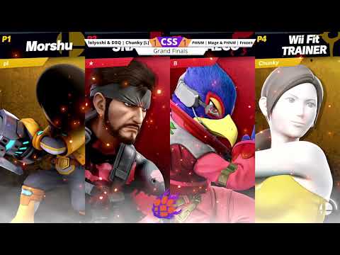 CSS 28 Doubles - GF - lolyoshi & Chunky (Mii Gunner/WFT) vs. Mage & Frozen (Falco/Snake) - SSBU