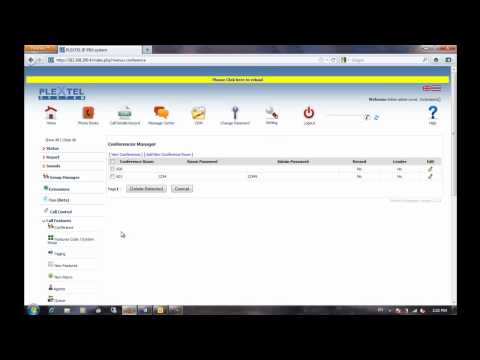 Plextel IP-PBX Video Manual Chapter 9 - Conference