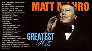 Matt Monro Greatest Hits Full Album 2023 - The Best Of Matt Monro