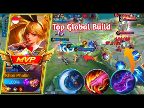 Full Damage Build Layla And Best Build Critical Damage ~ Top Global Layla 🔥