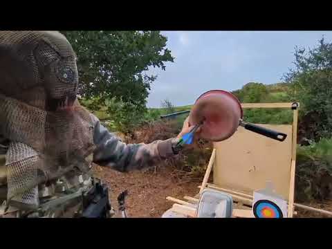 #EK archery cobra adder crossbow vs metal saucepan and baking tray