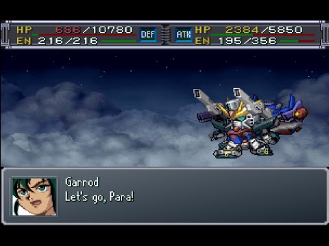 Super Robot Wars Alpha Gaiden - Gundam Double X + G-Falcon Attacks