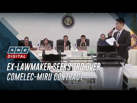 Ex-lawmaker seeks TRO over Comelec-Miru contract