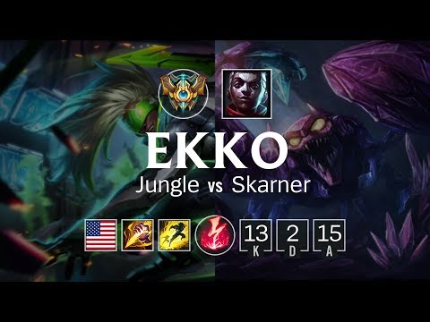 Ekko Jungle vs Skarner - NA Challenger Patch 8.7
