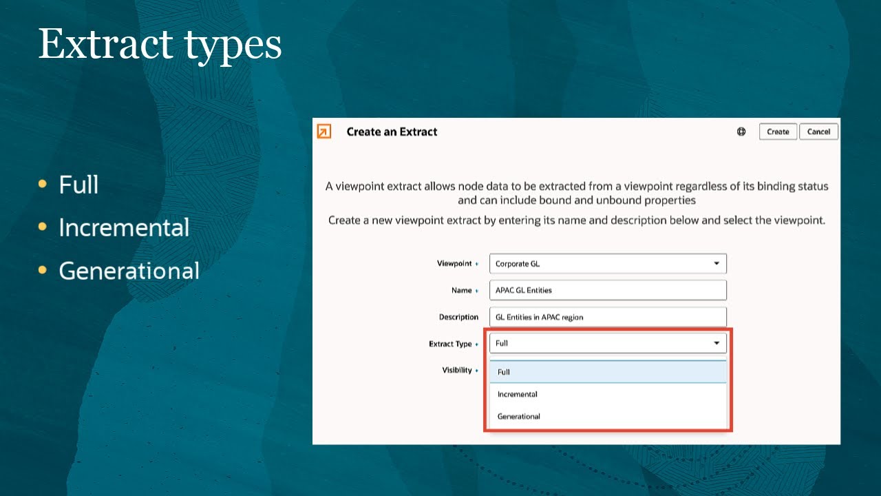 Overview of Data Extracts
