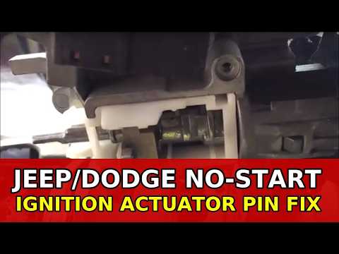 Jeep Liberty Ignition Actuator Pin Fix | Key Turns, No Start (Dorman 924-704)