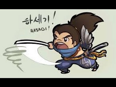 League of Legends How to 1v2 in Bot Lane Yasuo vs Xayah & Rakan