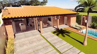 CASA PEQUENA E MODERNA | 2 QUARTOS | EDICULA - PLANTA BAIXA !!!