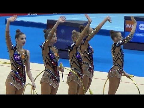 Team Russia -  3 HOOPS 4 CLUBS RHYTHTMIC GYMNASTICS II European Games 2019 MINSK