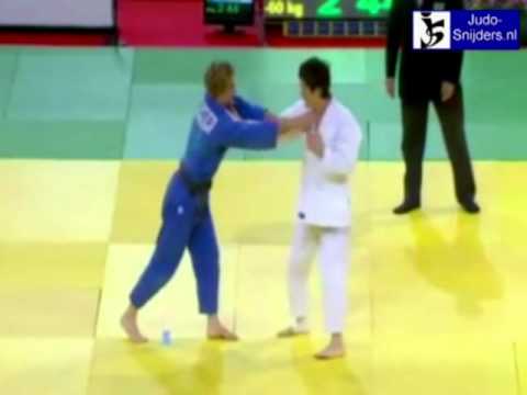Judo 2009 Paris: Paischer (AUT) - Utarbayev (KAZ) [-60kg].