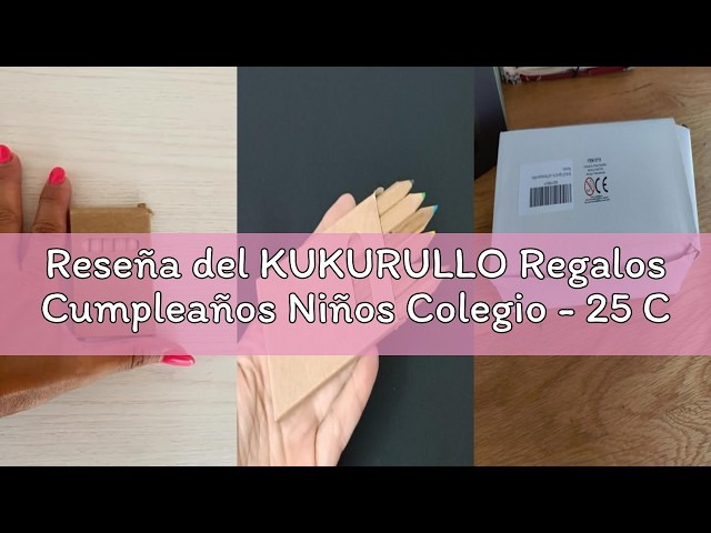 Vídeo relacionado con 100 Cajas de 6 lápices de madera de colores. En caja de cartón natural con ventana. Regalos cumpleaños niños y niñas, detalles para colegios fiestas o eventos infantiles restaurantes y hoteles. (100)