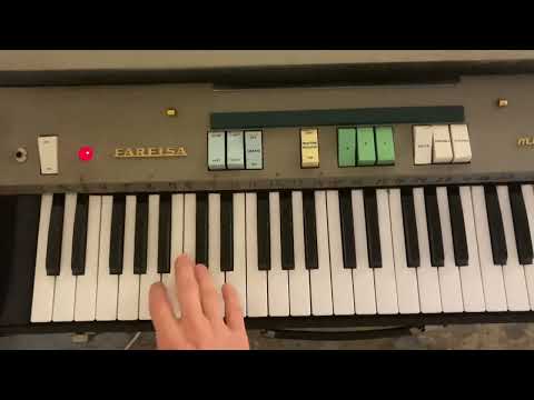 Farfisa Mini Compact 37-Key Organ 1964 - 1968 - Gray with White-Black Keys image 9