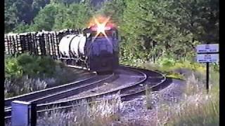 preview picture of video 'CSX local train F795 on the former CN&L RR. (1992)'
