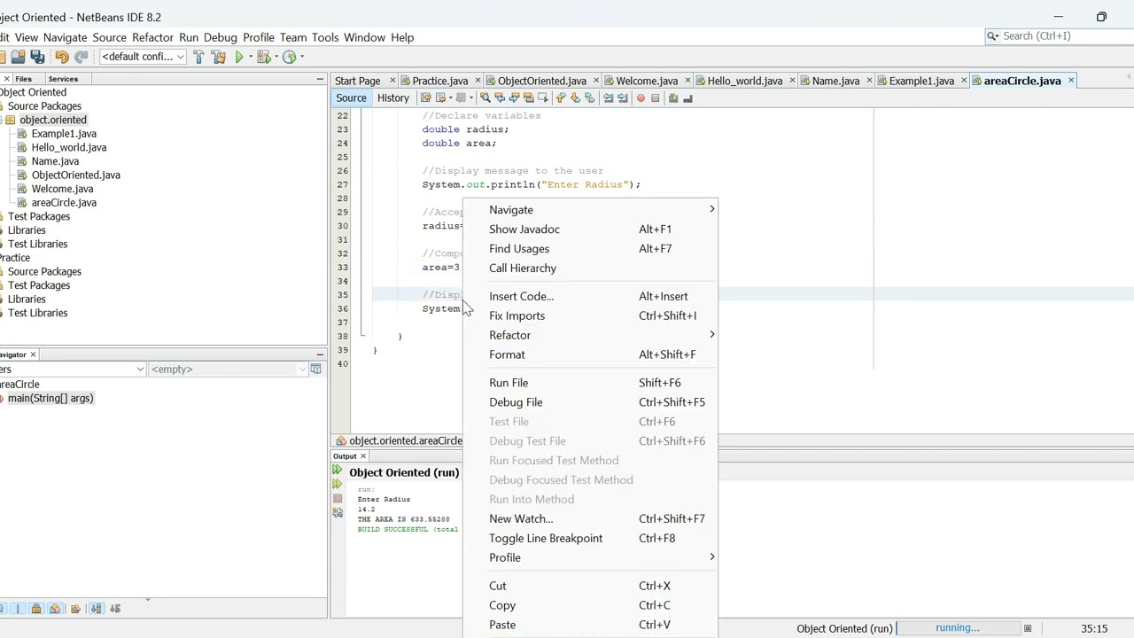 Learn How to Compute Area and Perimeter of a Circle in Java | Java Programming Tutorial