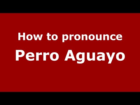 How to pronounce Perro Aguayo (Mexico/Mexican Spanish) - PronounceNames.com