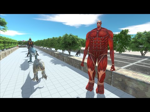 COLOSSAL TITAN DEATH RUN - Animal Revolt Battle Simulator