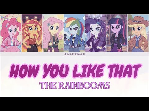 AI COVER | The Rainbooms - How You Like That (BLACKPINK) (Lyrics)