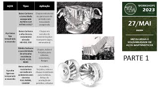 WORKSHOP 23_04 PARTE 1 SOLDAGEM DE AÇOS MARTENSÍTICOS