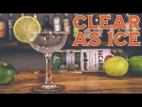 We made a CLARIFIED DAIQUIRI cocktail you see through