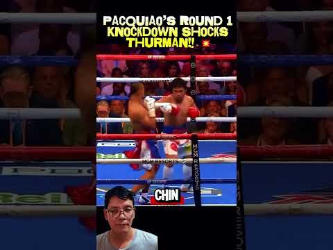 Pacquiao Floors Thurman with Lightning Fast Combo! 🥊