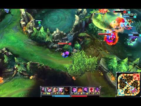 skt t1 faker mid kennen play!(League of Legends)