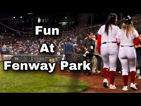 I try to meet the BALL GIRLS at Fenway Park - #Boston