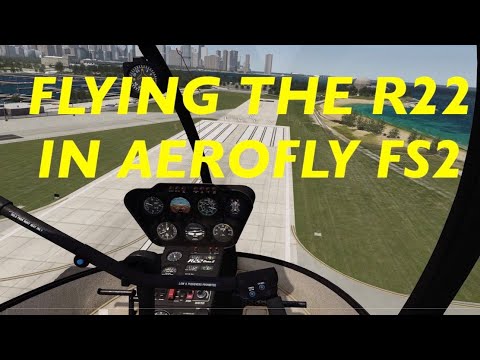 FLYING MY NEW R22 IN AEROFLY FS 2 WITH ORBX MEIGS FIELD