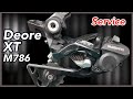 Shimano Deore XT M786 Rear derailleur: restore service clean disassembled take apart