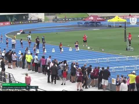 U9 Girls 60m Hurdles Heat 6: 2022 Commonwealth Bank State Combined Events Championships - Saturday