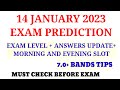 IELTS 14 JANUARY 2023 EXAM PREDICTION WITH 7 0 BANDS TIPS Ielts Exam Prediction