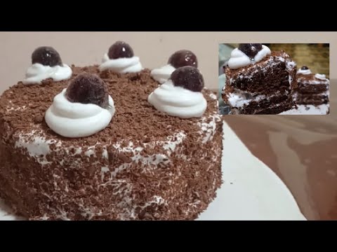 Blackforest | Chocolate Sponge Cake | Whipping cream frosting | Grapes Tanghulu | Birthday Cake