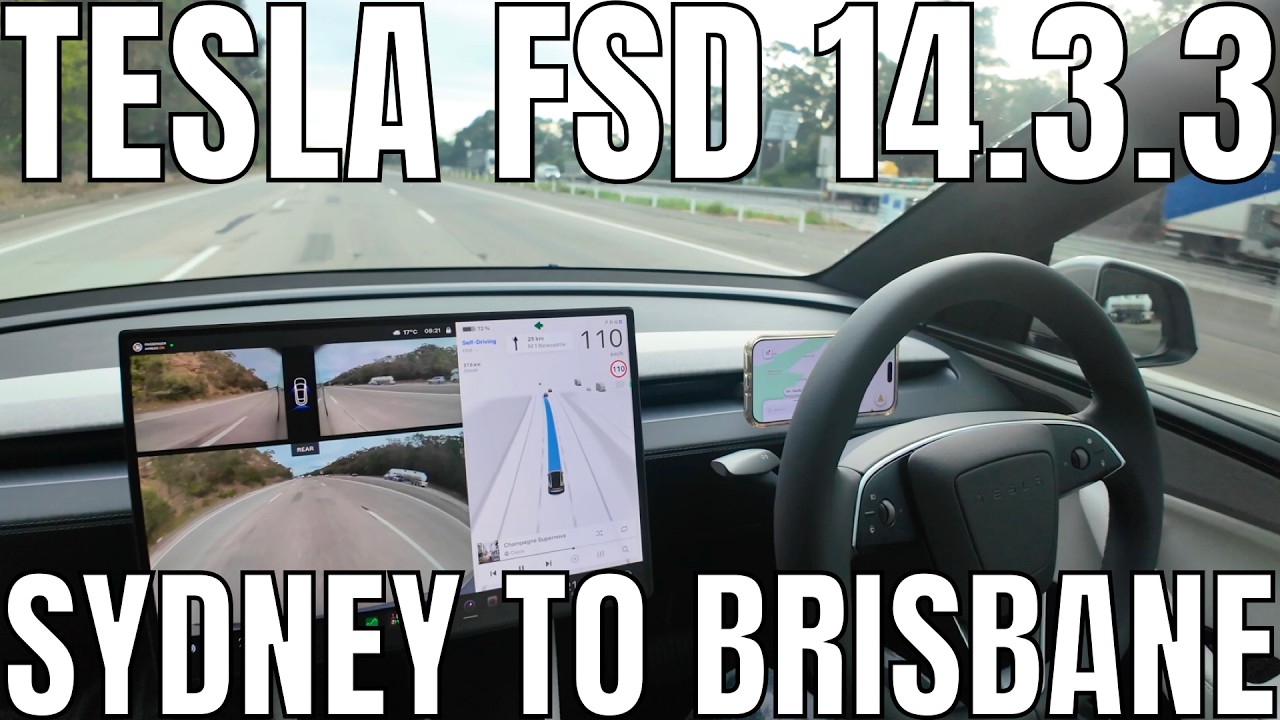 Tesla Model Y L FSD Supervised 14.3.3 | Sydney to Brisbane Road Trip