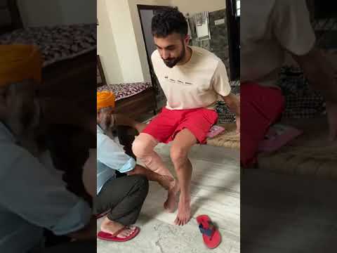 Day 1 after my meniscus surgery! Exercises and knee bending started. Thanks Dr Manit Arora