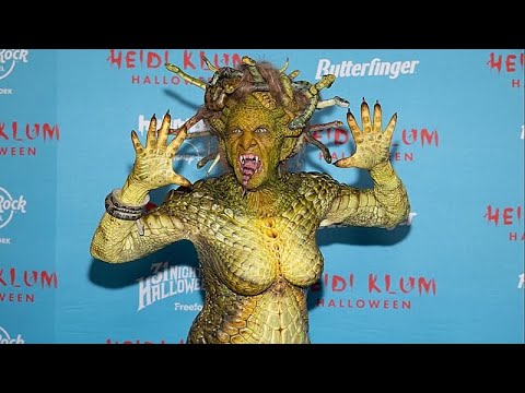 Heidi Klum wird zur Medusa: Nach zehn Stunden in der Maske erstarrt Hollywood vor Staunen