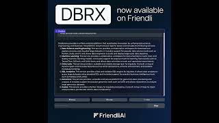 Serve Databricks’ DBRX on Friendli Container in your GPU environment! #shorts #databricks