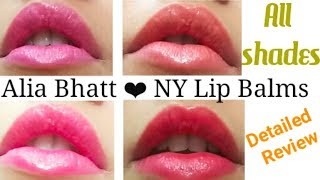 Maybelline Alia Bhatt Loves NY Baby Lips  | All Shades | Lip swatches included