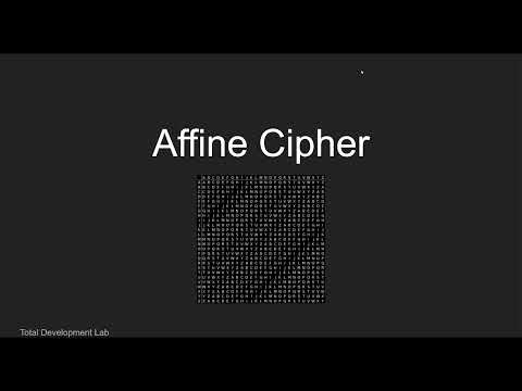Cryptography Affine Cipher Java