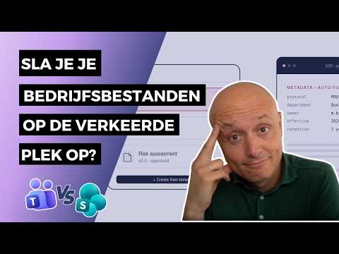 SharePoint vs Teams: waar moeten bedrijfsdocumenten ECHT staan?