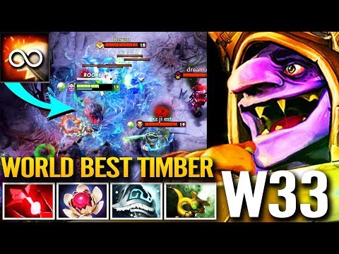 W33 Timbersaw MID is BACK - World Best Timber 7.22g Dota 2 Gameplay