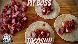 Pit boss smoke pork chop tacos on pellet grill - Pit boss Sportsman 1600