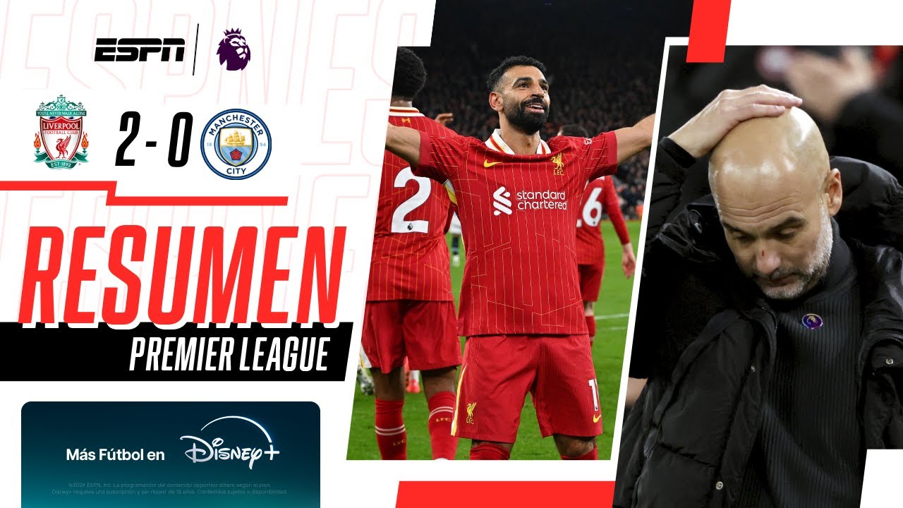 NO LEVANTA CABEZA: CONTUNDENTE TRIUNFO DE LOS REDS ANTE EL CITY | Liverpool 2-0 Manchester | RESUMEN