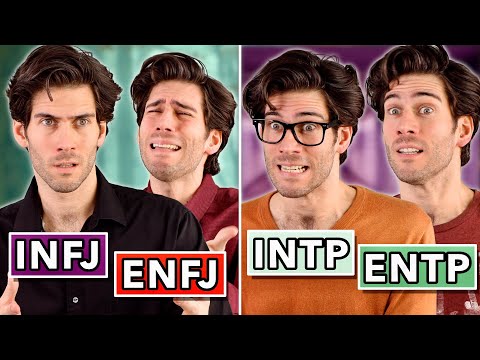 16 Personalities Interacting with Their Introvert/Extrovert Type
