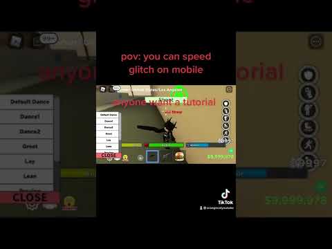 This is how you speed glitch on mobile in hood modded/da hood