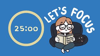 Let's focus together!! Pomodoro 5x25min | Lofi 🎶🔥