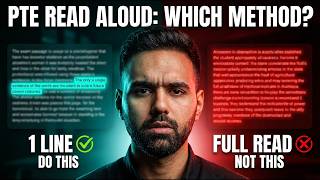 PTE Read Aloud: One LINE vs. FULL Read (SHOCKING!)