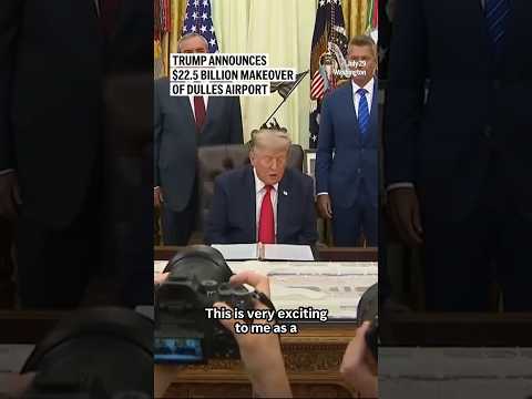 Video Thumbnail: Trump announces $22.5 billion makeover of Dulles airport