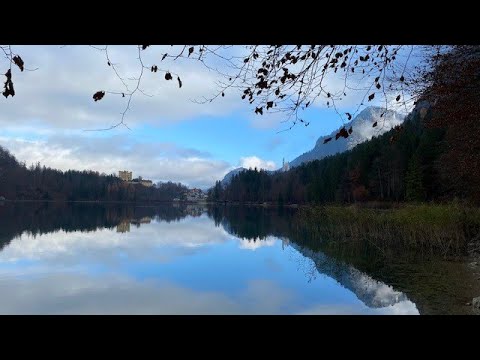 Wanderung zu den Königschlössern (Neuschwanstein, Hohenschwangau, Alpsee, Allgäu) im November 2021
