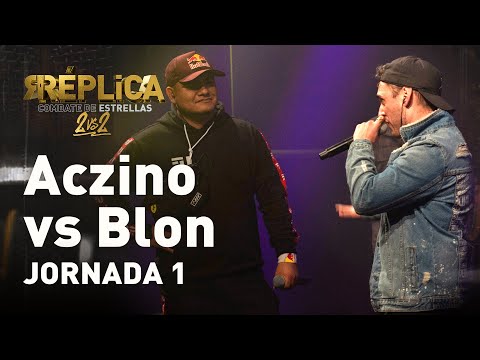 ACZINO vs BLON 1vs1 | Réplica, combate de estrellas  | JORNADA 1